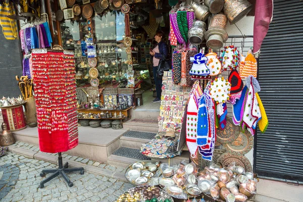 Vecchia strada del mercato ad Ankara — Foto Stock