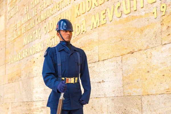 El guardia en Anitkabir en Ankara — Foto de Stock