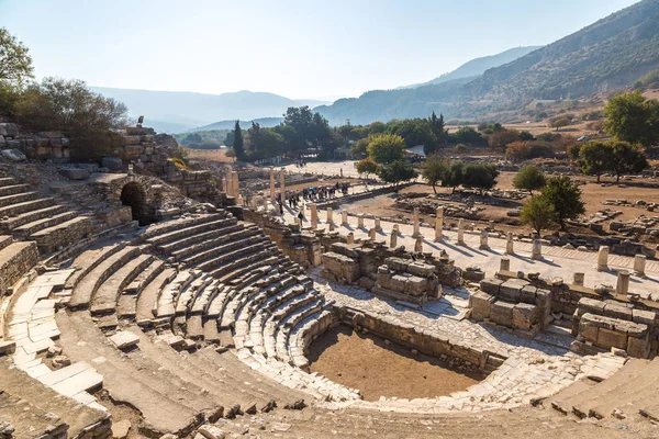 Pequeno teatro em Éfeso, Turquia — Fotografia de Stock