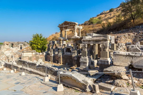 Antik kentin Ephesus Türkiye'de — Stok fotoğraf