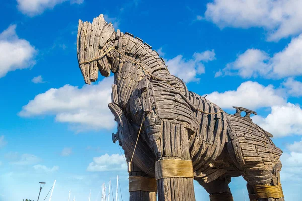 Cavalo de Tróia monumento — Fotografia de Stock