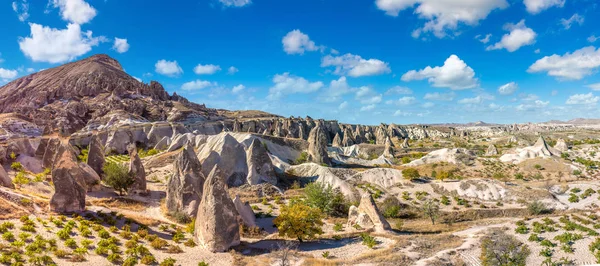 Volcanic rock formations landscape in Cappadocia