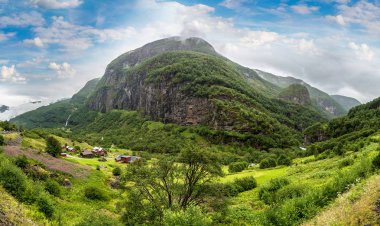 Sognefjord manzara Norveç'te