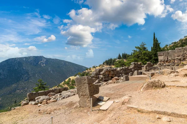 Ruínas antigas em delphi — Fotografia de Stock