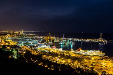 Barcelona 'nın panoramik görünümü