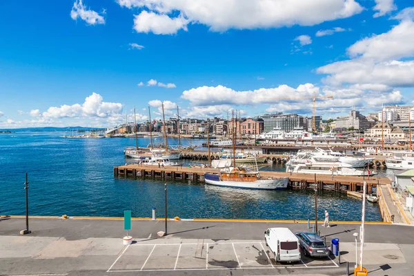 Porto de Oslo na Noruega — Fotografia de Stock