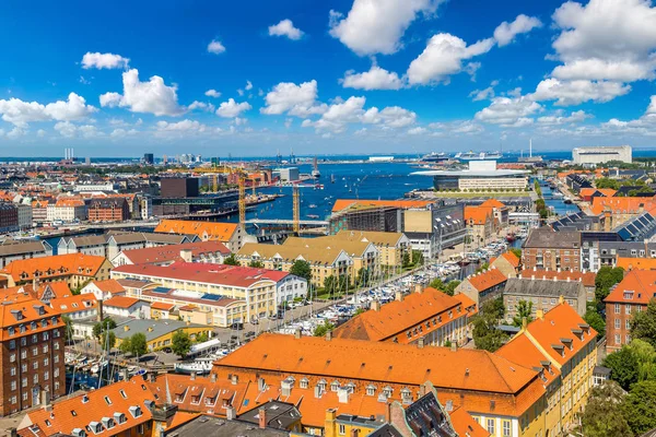 Panorama w Kopenhadze w Danii — Zdjęcie stockowe