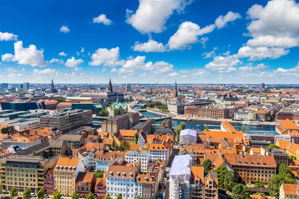 Панорама Копенгагена в Дании — стоковое фото