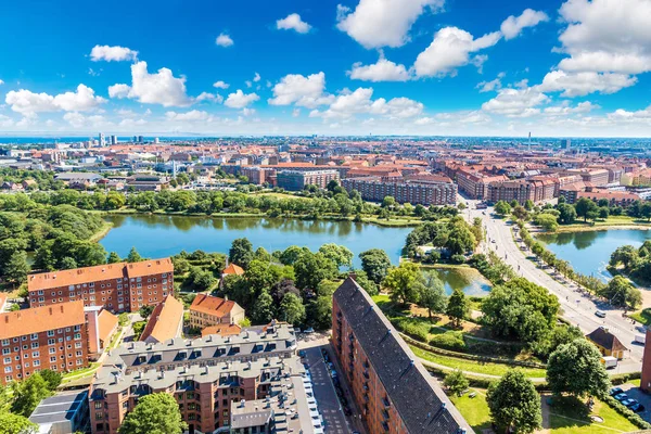 Panorama över Köpenhamn i Danmark — Stockfoto