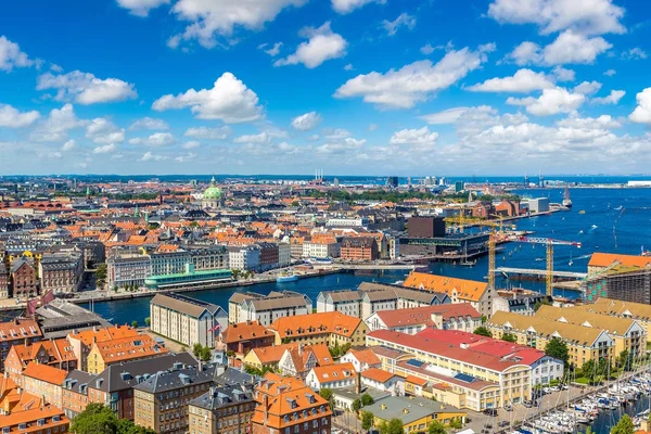 Panorama de Copenhague en Dinamarca — Foto de Stock