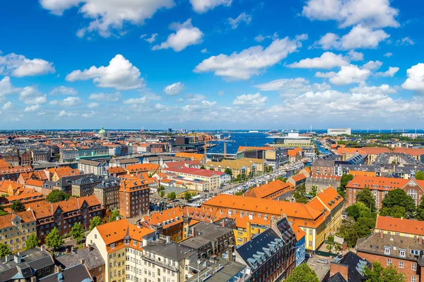 Panorama de Copenhague en Dinamarca — Foto de Stock