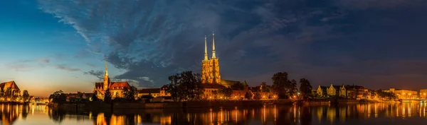 Panorama miasta Wrocław — Zdjęcie stockowe