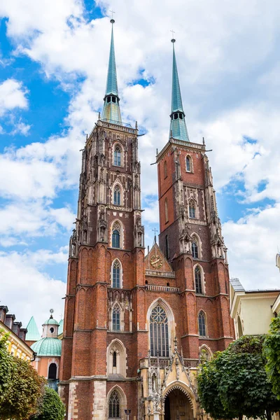 Kathedrale St. Johannes in Breslau — Stockfoto