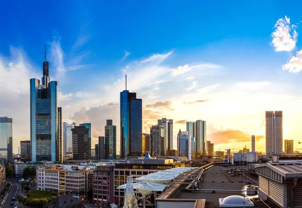 Flygfoto över Frankfurt — Stockfoto