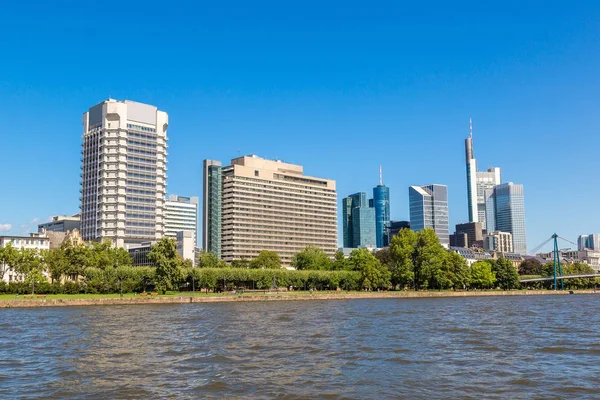 Financieel district in Frankfurt — Stockfoto