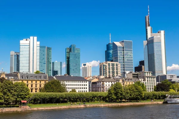 Barrio financiero en Frankfurt — Foto de Stock