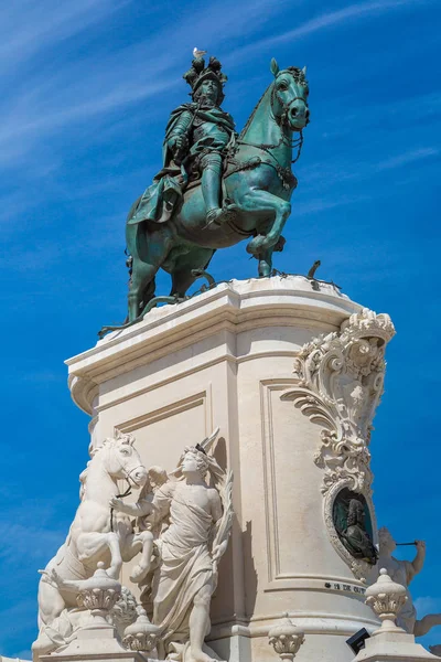 Statue von könig jose i in lisbon — Stockfoto