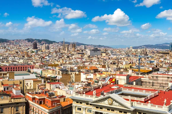 Panoramiczny widok z Barcelony — Zdjęcie stockowe