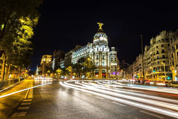 Madrid in a beautiful summer night, Spain