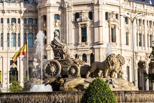 Cibeles-Brunnen in Madrid — Stockfoto