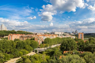 Madrid cityscape clipart