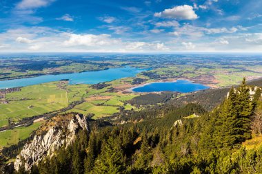 Neuschwanstein yanında yeşil alanları