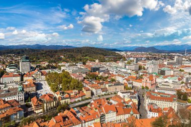 Ljubljana, Slovenya hava görünümünü