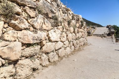 Antik şehirde Mycenae, Yunanistan bir yaz günü kalıntıları
