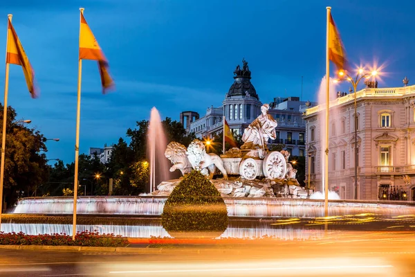 Cibeles fontein in madrid — Stockfoto