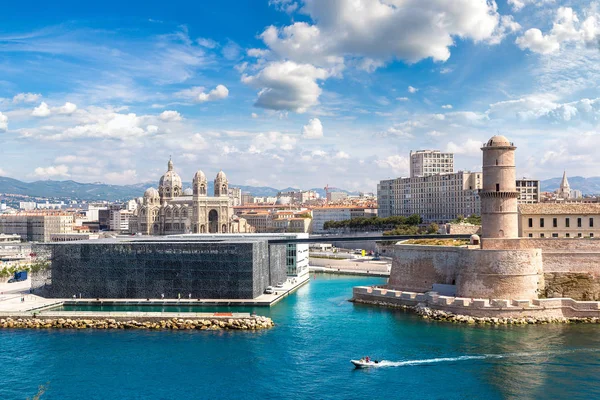 Château Saint Jean Cathédrale Major Vieux Port Marseille France — Photo