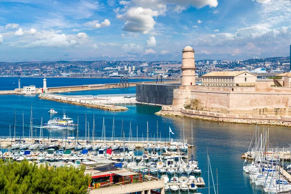 Saint Jean Hrad Katedrála Major Vieux Port Marseille Francie — Stock fotografie