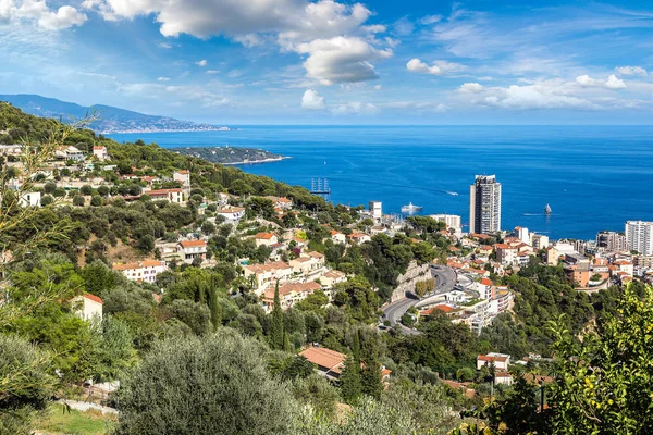 Vista Panorámica Monte Carlo Día Verano Mónaco — Foto de Stock