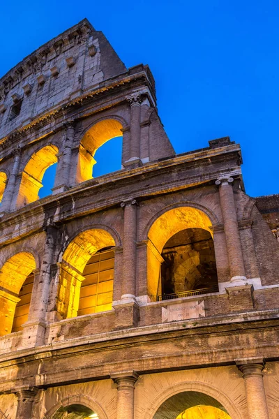 Colosseo Una Notte Estate Roma — Foto Stock