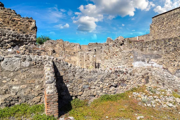 Pompeya Ciudad Destruida 79Bc Por Erupción Del Monte Vesubio — Foto de Stock