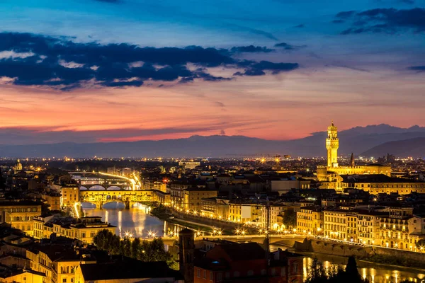 Ponte Vecchio ve Florencii — Stock fotografie