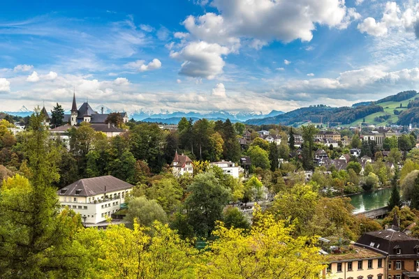 Bern panoramik manzaralı — Stok fotoğraf
