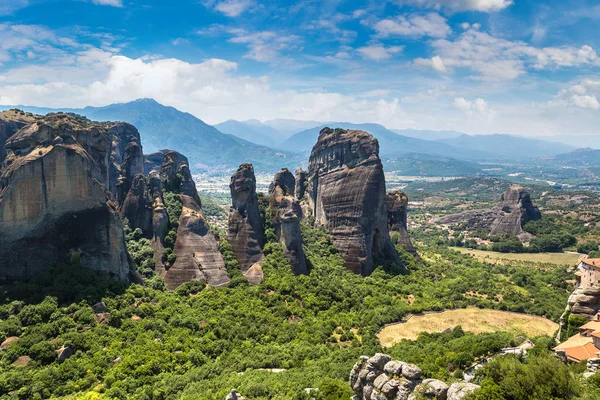 Monasteries on the top of rock in Greece — Stock Photo, Image