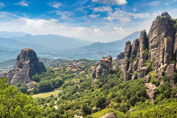 Monasteries on the top of rock in Greece — Stock Photo, Image