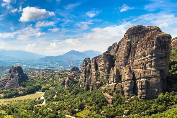 Monasteries on the top of rock in Greece — Stock Photo, Image