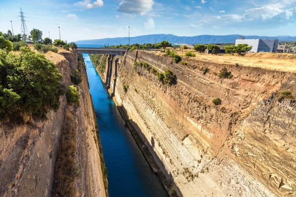 Kanal von Korinth in Griechenland — Stockfoto