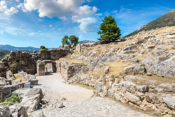 Puerta del León en Micenas, Grecia — Foto de Stock