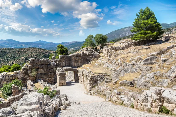 Puerta del León en Micenas, Grecia — Foto de Stock