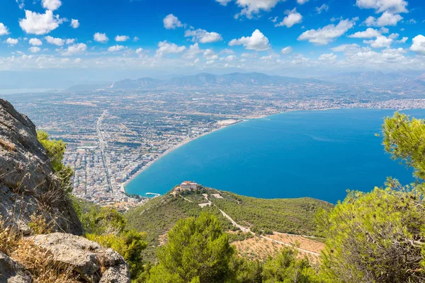 Vista panorámica de Loutraki, Grecia — Foto de Stock