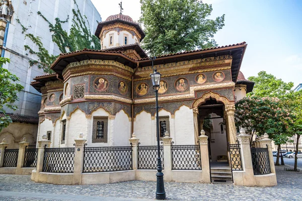 Klasztor Stavropoleos Michael Gabriel Kościoła Letnie Dni Bukareszcie Rumunia — Zdjęcie stockowe