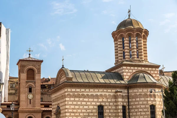 Curtea Veche Ancienne Église Dans Une Journée Été Bucarest Roumanie — Photo