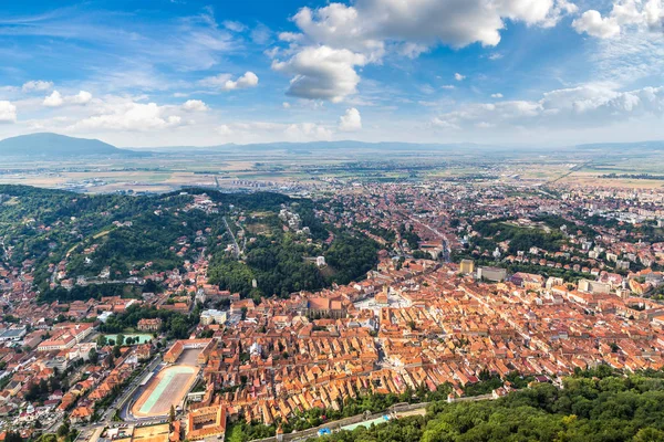 Panoramatický pohled na Brašov — Stock fotografie