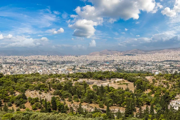 Panoramautsikt över Aten — Stockfoto