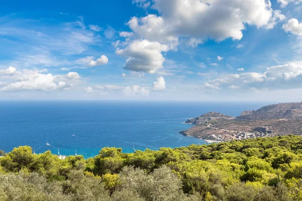 Panoramiczny pejzaż wyspa Aegina — Zdjęcie stockowe