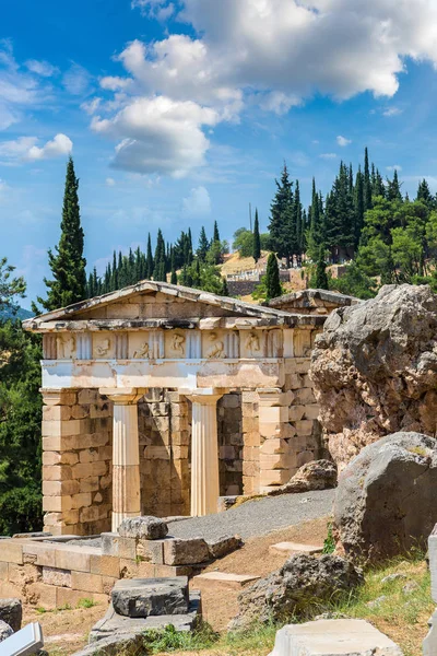 Atens skattkammare i Delphi — Stockfoto