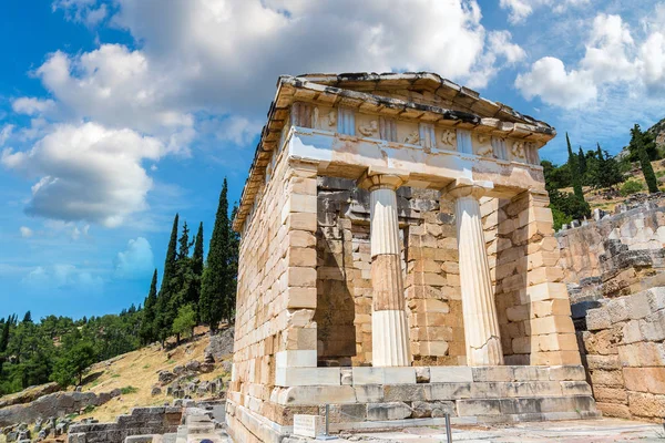 Atens skattkammare i Delphi — Stockfoto